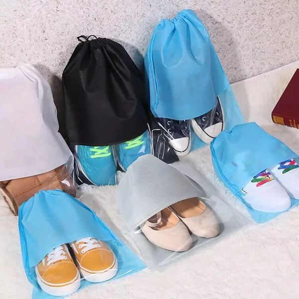 Non-Woven Fabric Dustproof Drawstring Bag / Travel Shoe Storage Bag Wilco