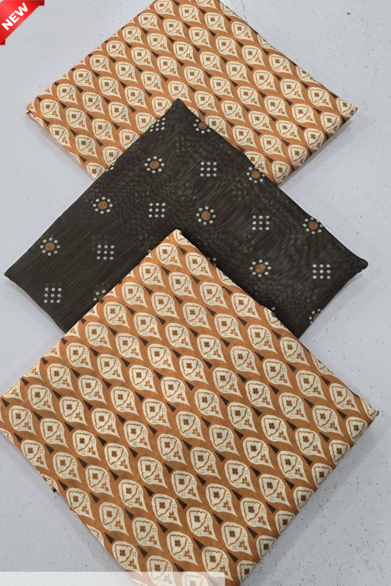 WIL BS 0048 Fully printed 3 piece With Printed Diamond Dupatta