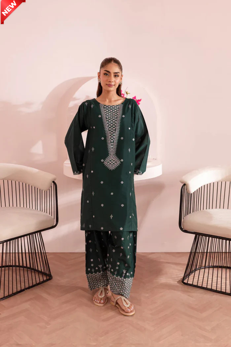 WIL BK TWO PIECE 0018 Fully Embroidered 2 piece