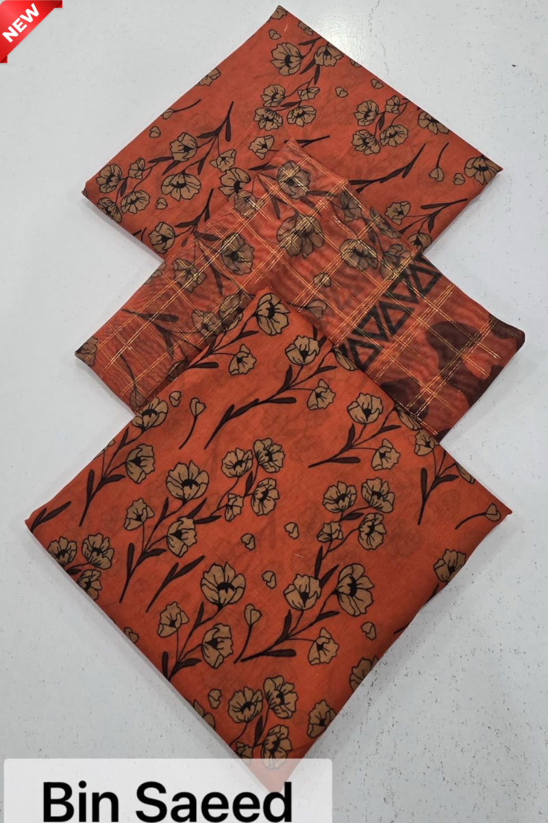 WIL BS 0053 Fully printed 3 piece With Printed Diamond Dupatta