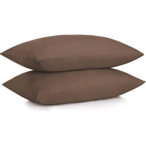 19 X29 (Inch) Waterproof Pillow Protector Set of 2 Pillow Case Anti Mites Bed Bug Proof Zipper Pillow Cover(Brown)Wilco 01