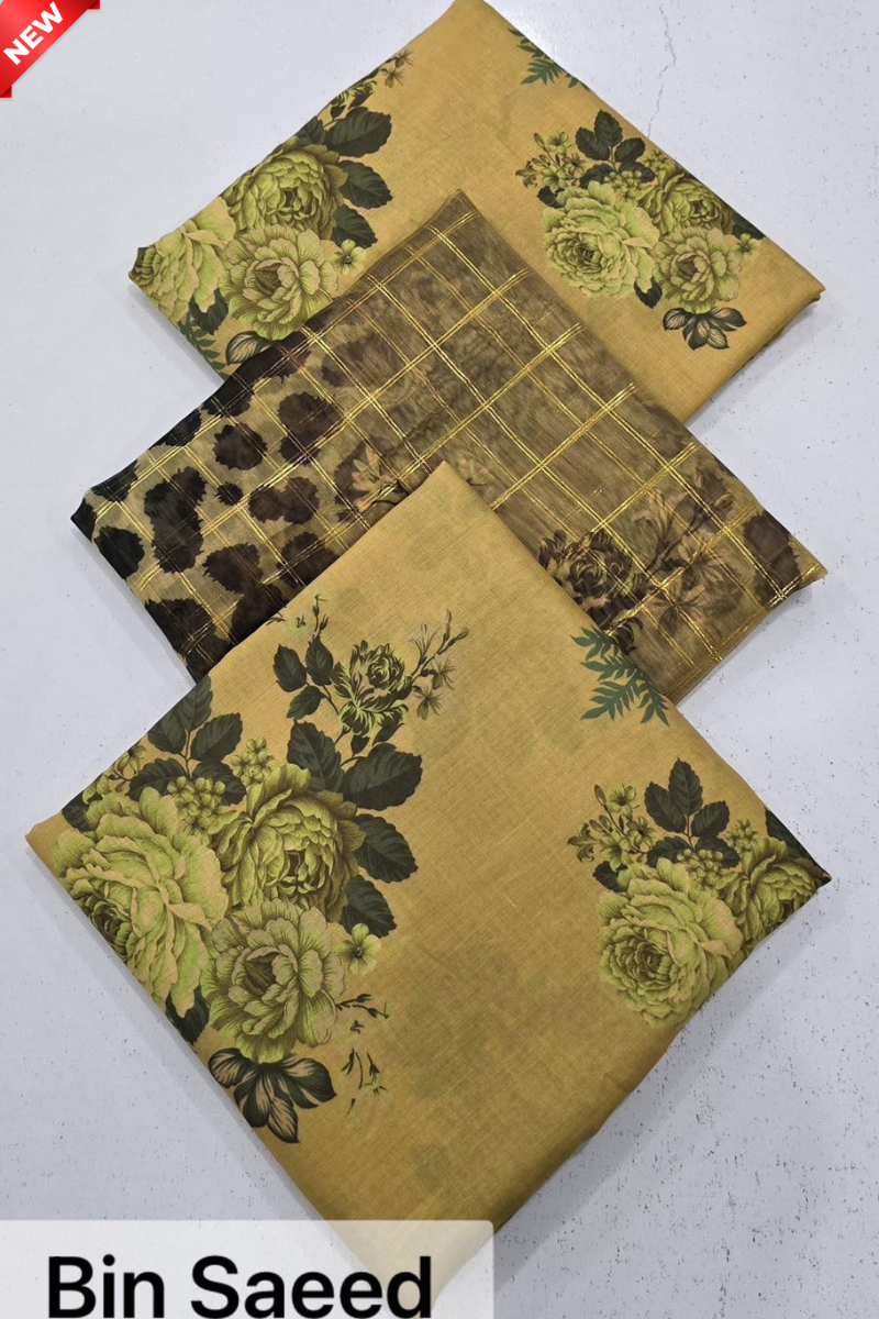 WIL BS 0056 Fully printed 3 piece With Printed Diamond Dupatta