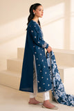 WIL SAPPHIRE 0009 Fully Embroidered 3 piece With DIGITAL PRINT DIAMOND DUPATTA