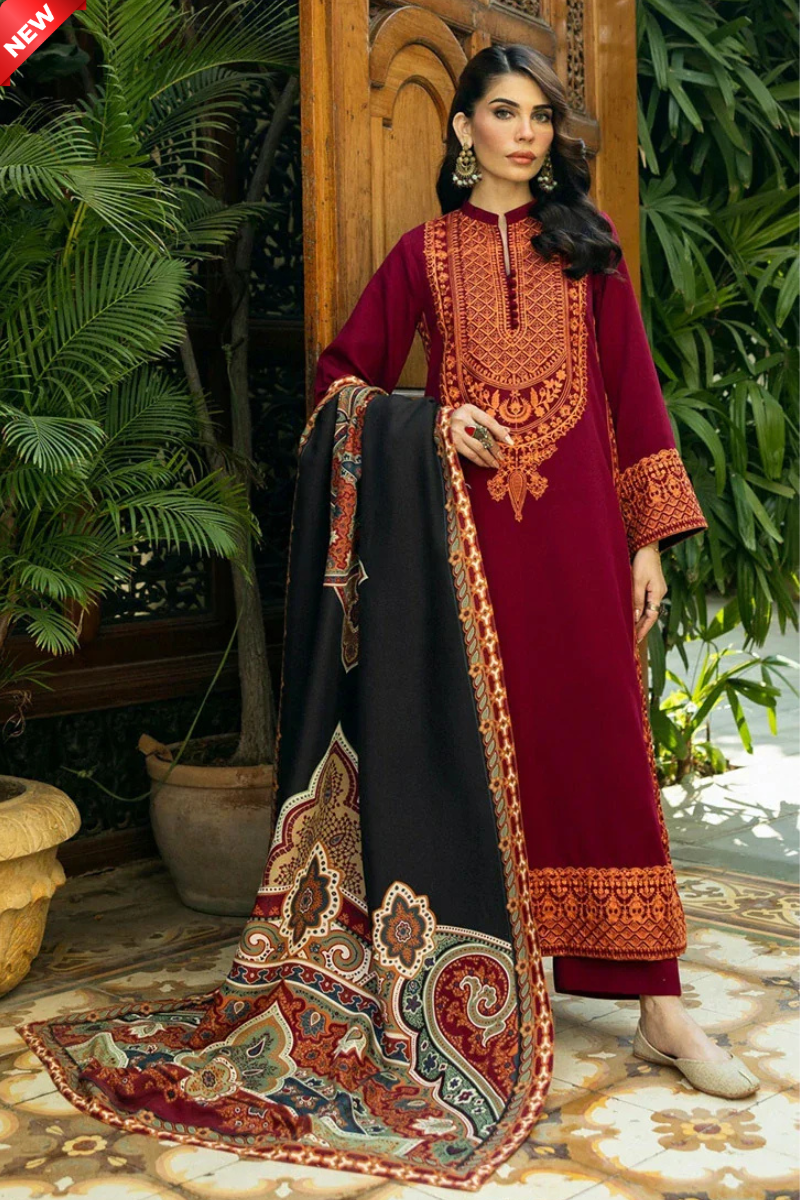 WIL ZAINAB CHUTANI 0017 Fully Embroidered 3 piece With DIGITAL PRINT DIAMOND DUPATTA