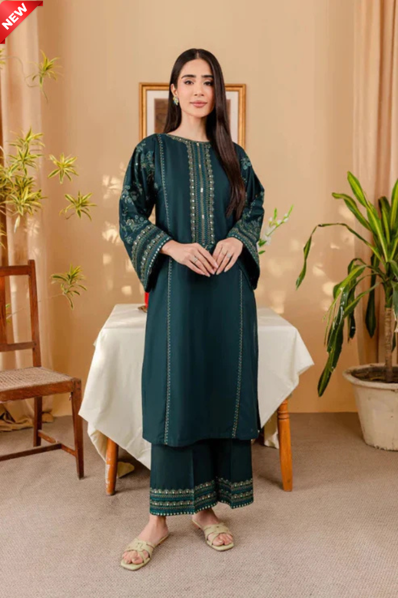 WIL BK TWO PIECE 0022 Fully Embroidered 2 piece