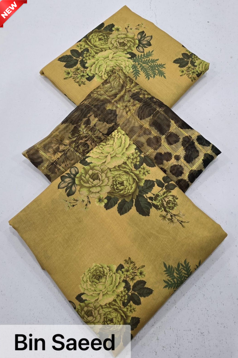 WIL BS 0038 Fully printed 3 piece With Printed Diamond Dupatta