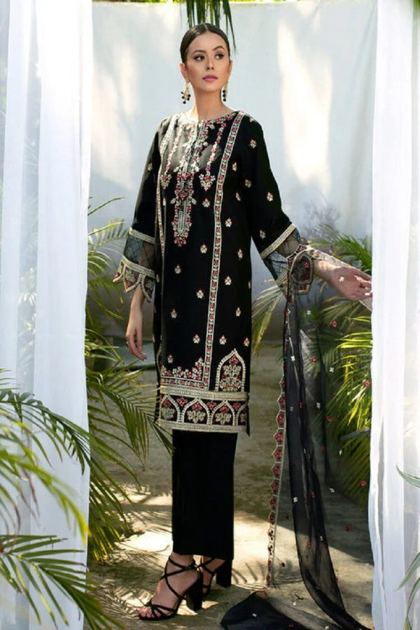 Bin Ilyas three piece lawn embroidered dress wil 045