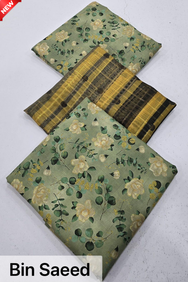 WIL BS 0039 Fully printed 3 piece With Printed Diamond Dupatta