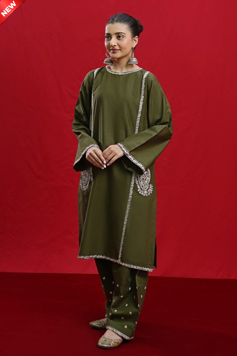 WIL BK TWO PIECE 0010 Fully Embroidered 2 piece