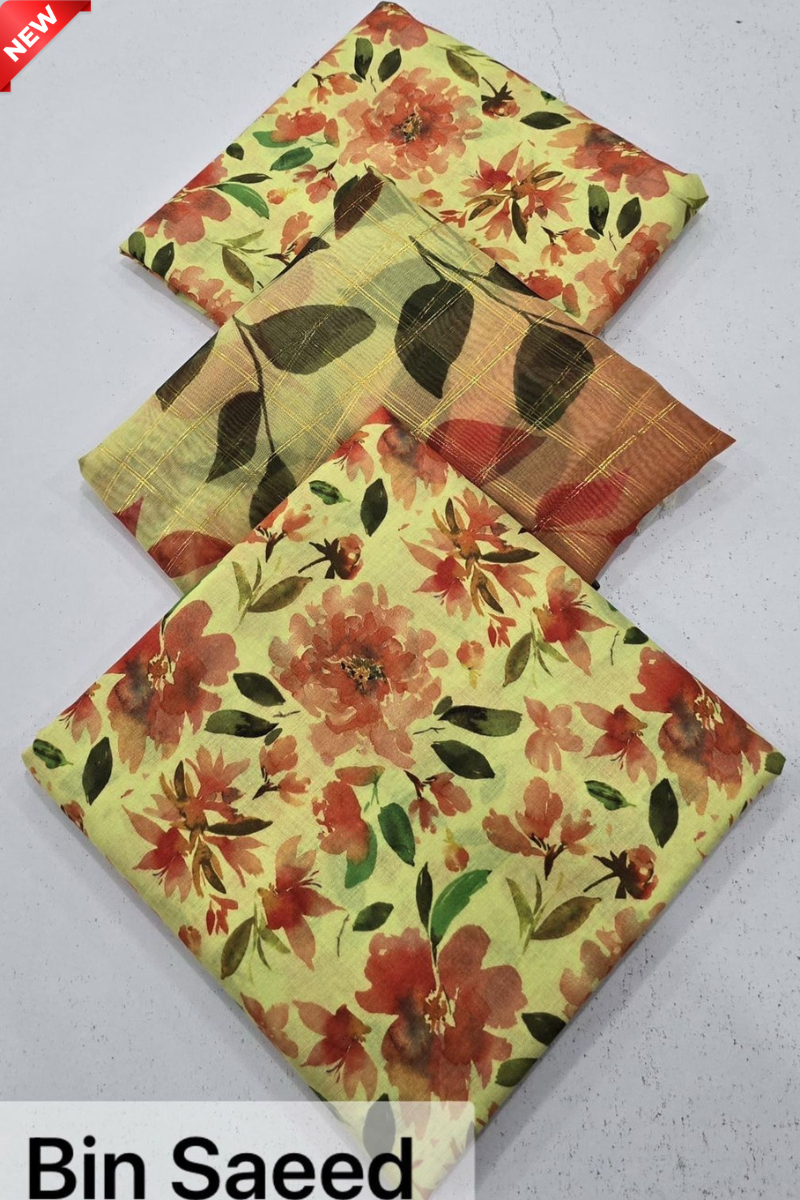WIL BS 0040 Fully printed 3 piece With Printed Diamond Dupatta