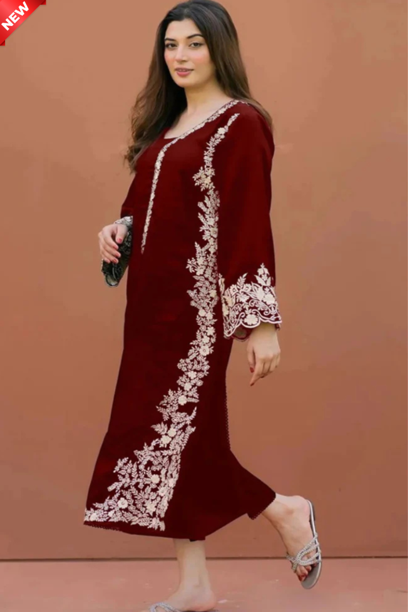 WIL MB TWO PIECE 0023 Fully Embroidered 2 piec