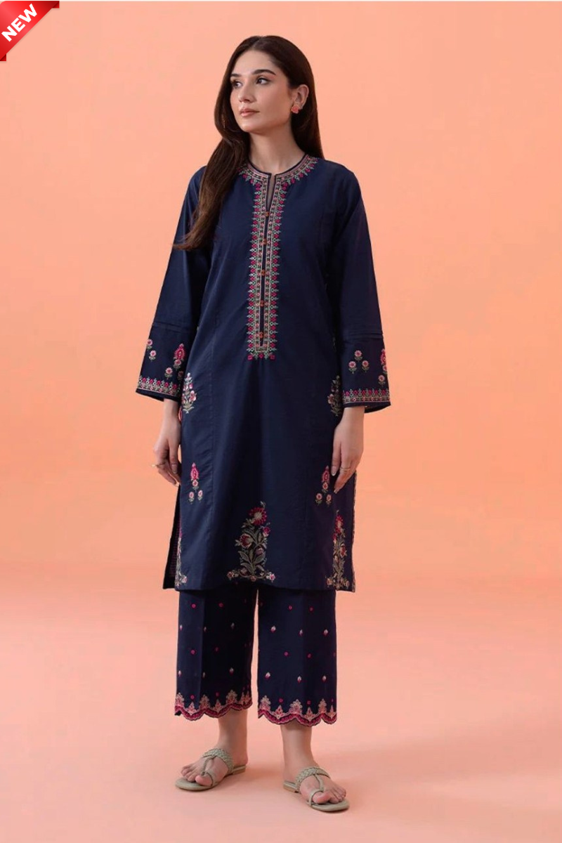 WIL BK TWO PIECE 0016 Fully Embroidered 2 piece
