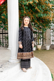 WIL MB 0002 Fully Embroidered 3 piece Kid's With Net DUPATTA