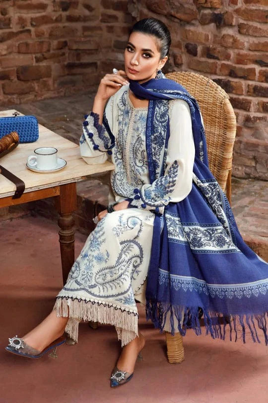 WIL MARIA B 0015 Fully Embroidered 3 piece With DIGITAL PRINT DIAMOND DUPATTA