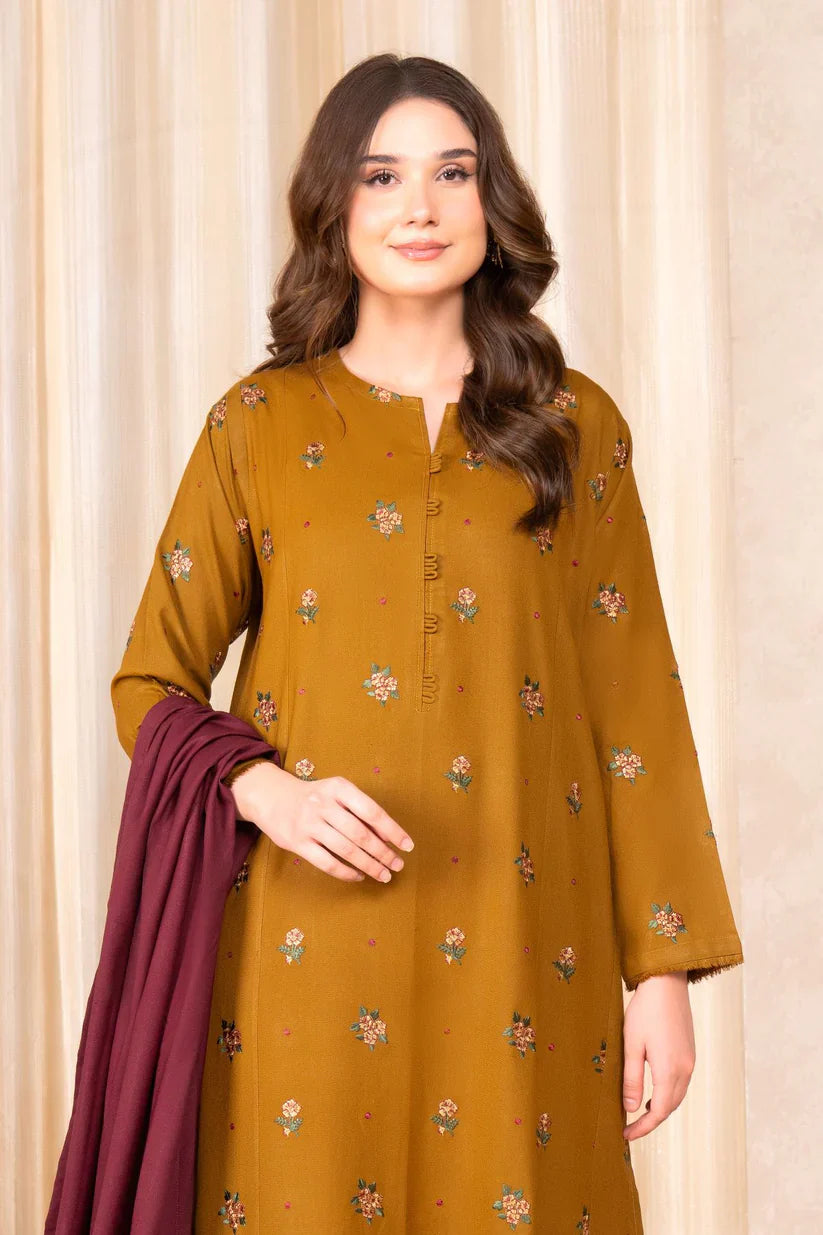 WIL BAROQUE 0019 Fully Embroidered 3 piece With DIGITAL PRINT DIAMOND DUPATTA