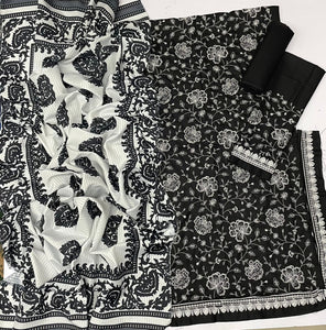 WIL ZS 0032 Fully Embroidered 3 piece With DORYAN Chiffon DUPATTA