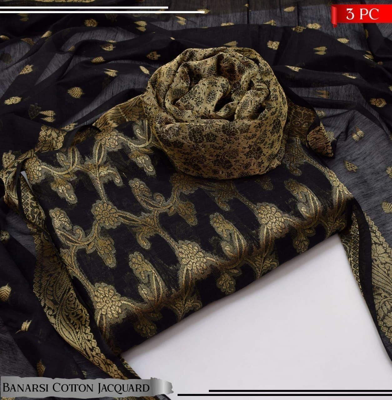 WIL 0042 cotton jaquard with Dupatta cotton Jaqurad
