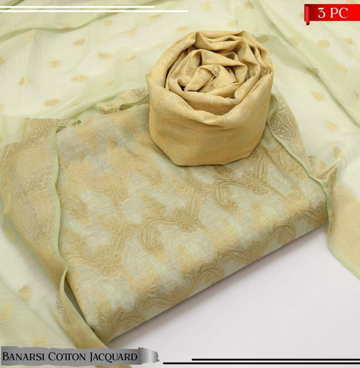 WIL 0046 cotton jaquard with Dupatta cotton Jaqurad
