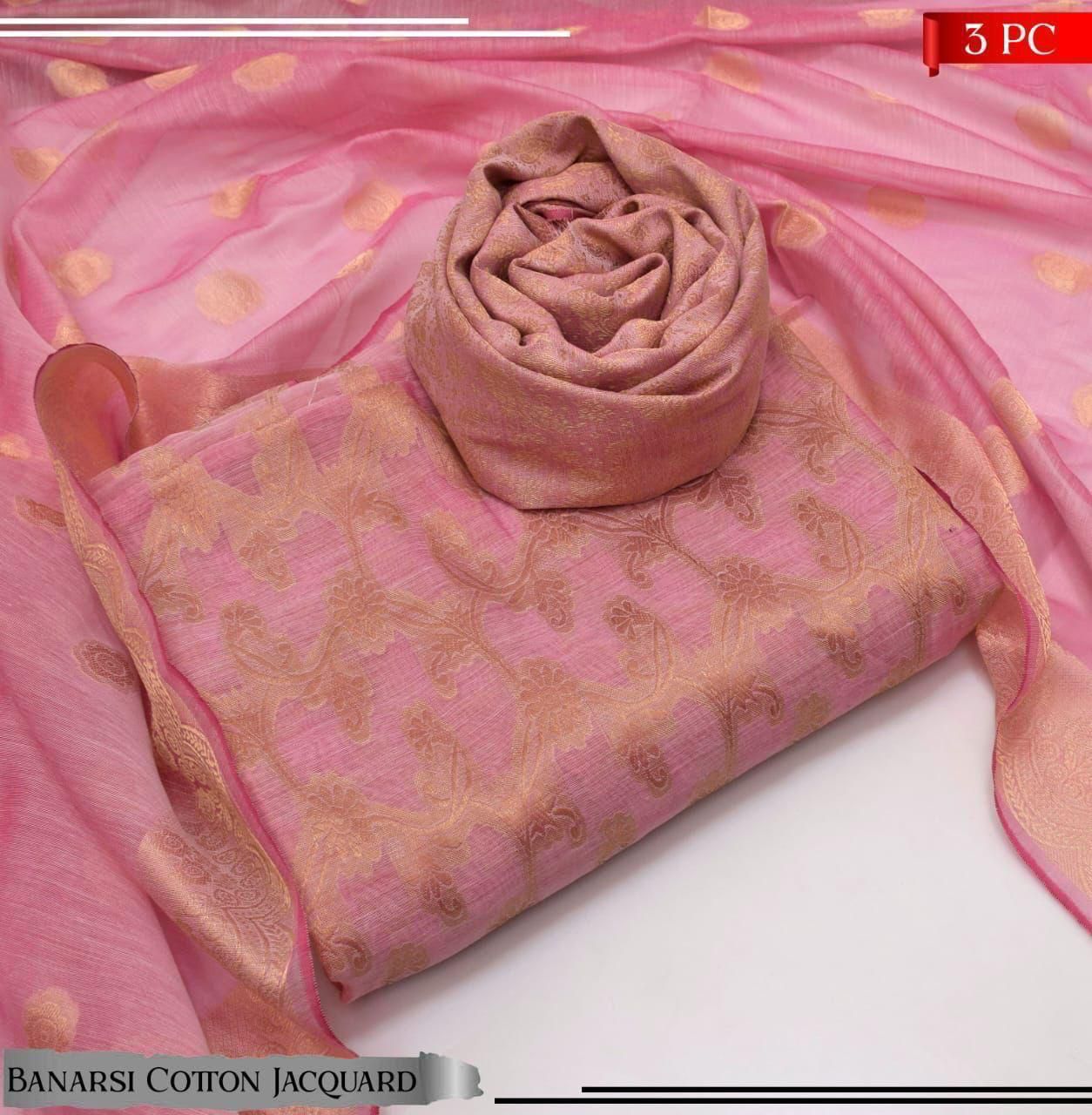 WIL 0047 cotton jaquard with Dupatta cotton Jaqurad