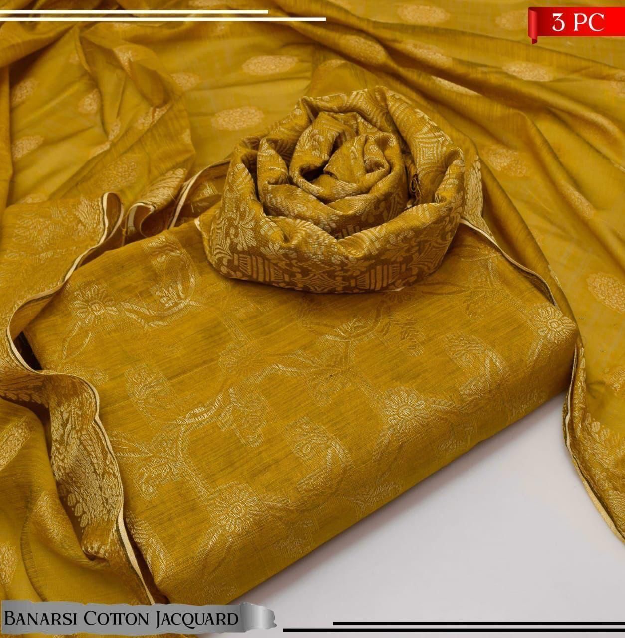 WIL 0048 cotton jaquard with Dupatta cotton Jaqurad