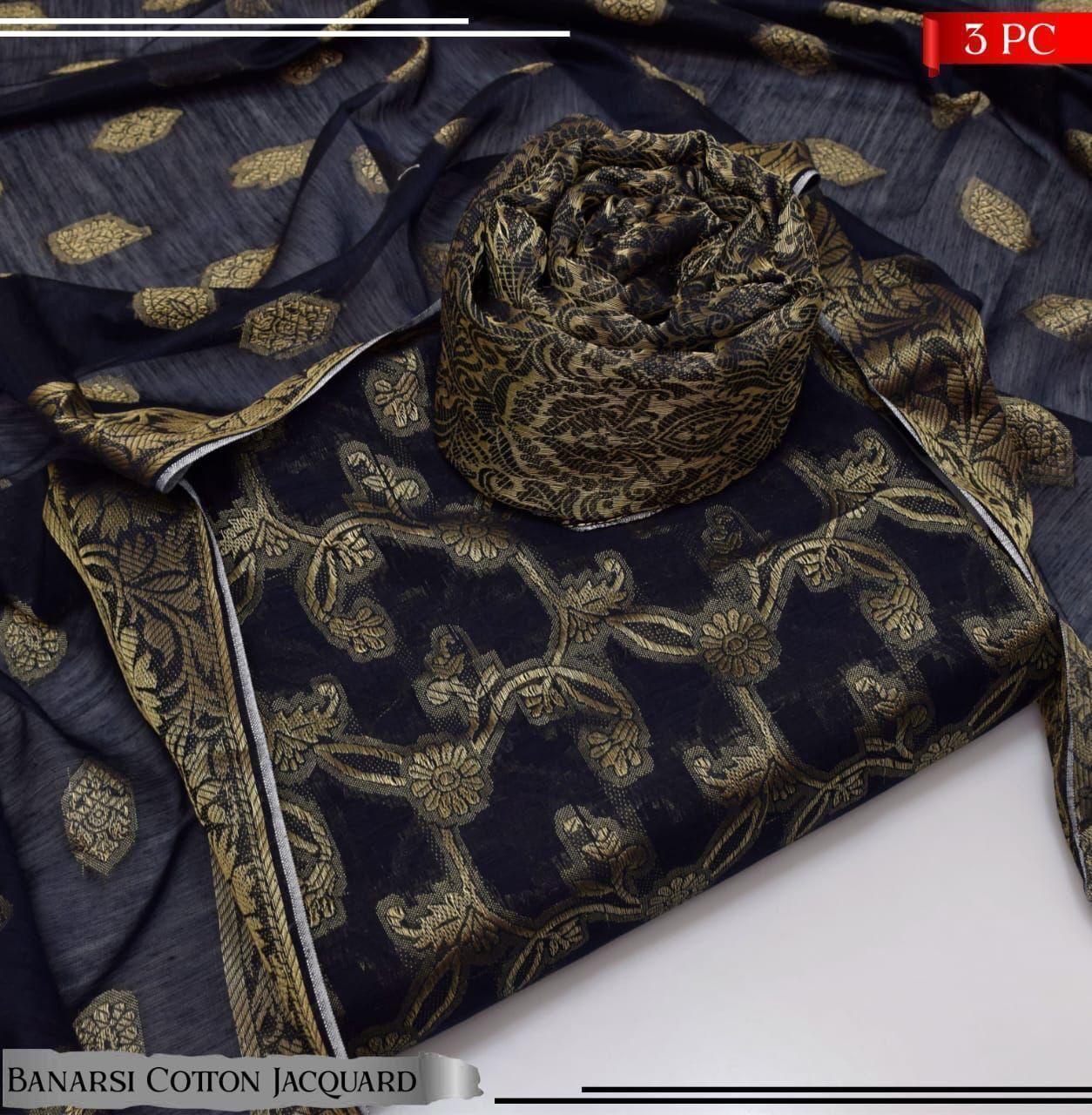 WIL 0049 cotton jaquard with Dupatta cotton Jaqurad