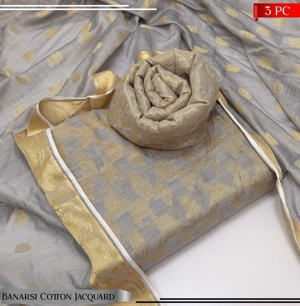 WIL 0050 cotton jaquard with Dupatta cotton Jaqurad