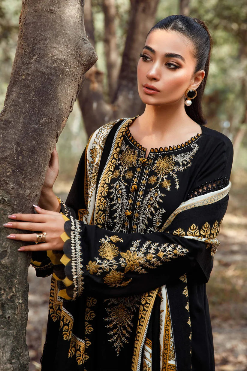 WIL MARIA B 0016 Fully Embroidered 3 piece With DIGITAL PRINT DIAMOND DUPATTA